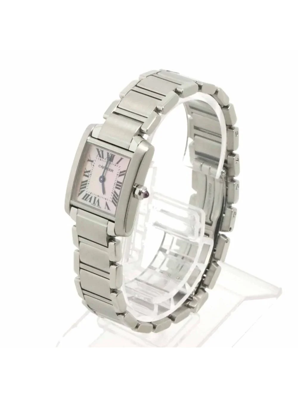 Cartier Tank Francaise SM Watch Pink Shell Quartz